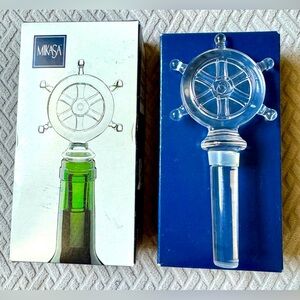 Mikasa Clear Glass Bottle Stopper